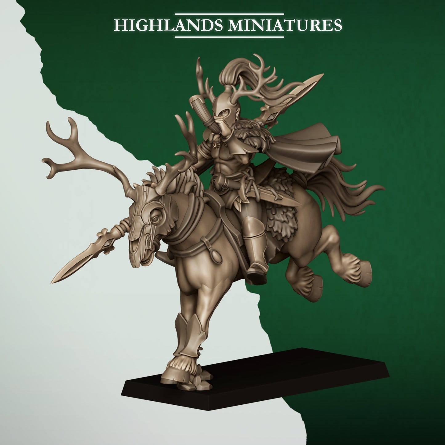 Mounted Forest Riders from Feral Elves by Highland Miniatures