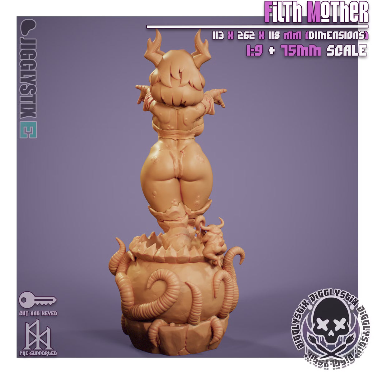 Filth Mother by Jigglystix Pin Up Factory Miniatures