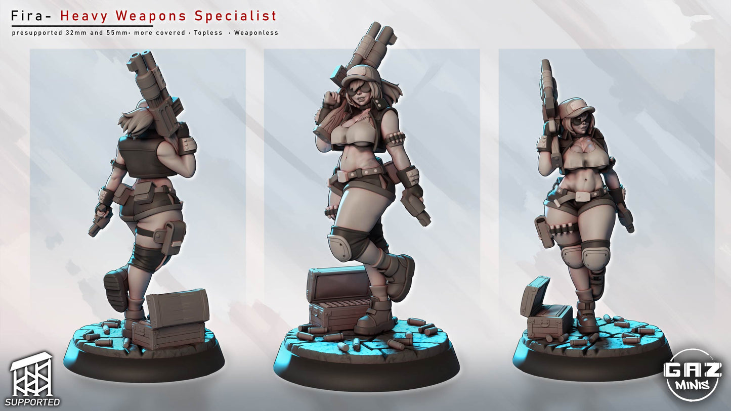 Fira – Heavy Weapons Specialist by Gaz Minis