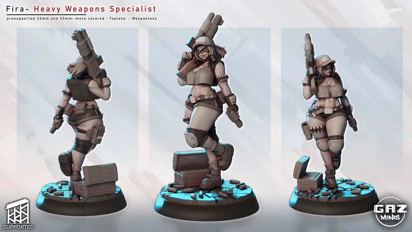 Fira – Heavy Weapons Specialist by Gaz Minis