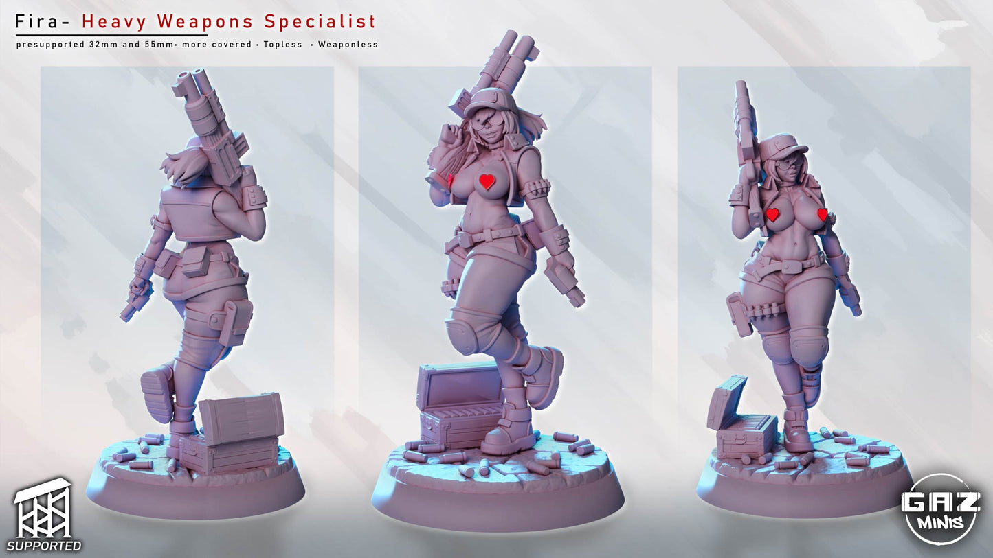 Fira – Heavy Weapons Specialist by Gaz Minis