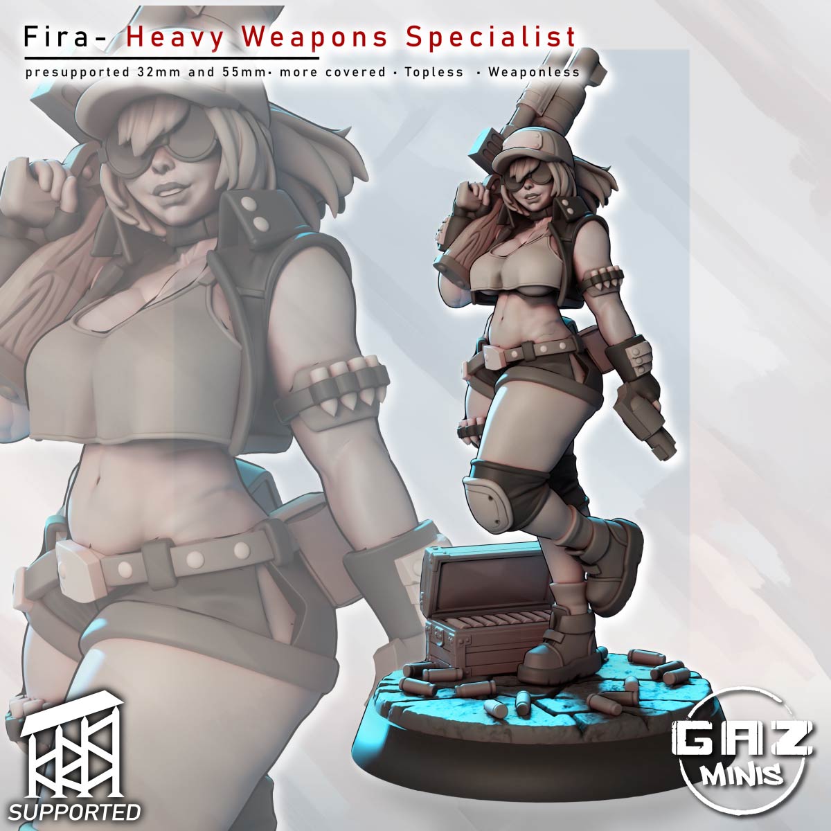Fira – Heavy Weapons Specialist by Gaz Minis