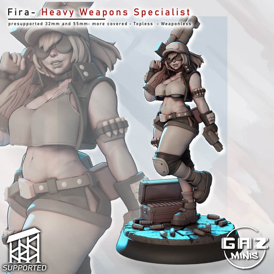 Fira – Heavy Weapons Specialist by Gaz Minis
