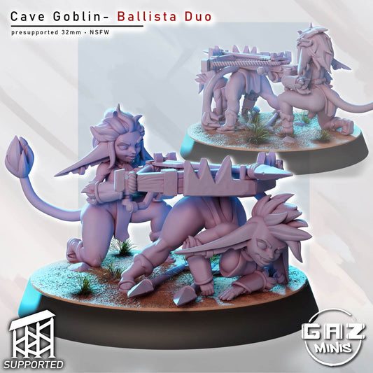 Cave Goblin Ballista Duo by Gaz Minis