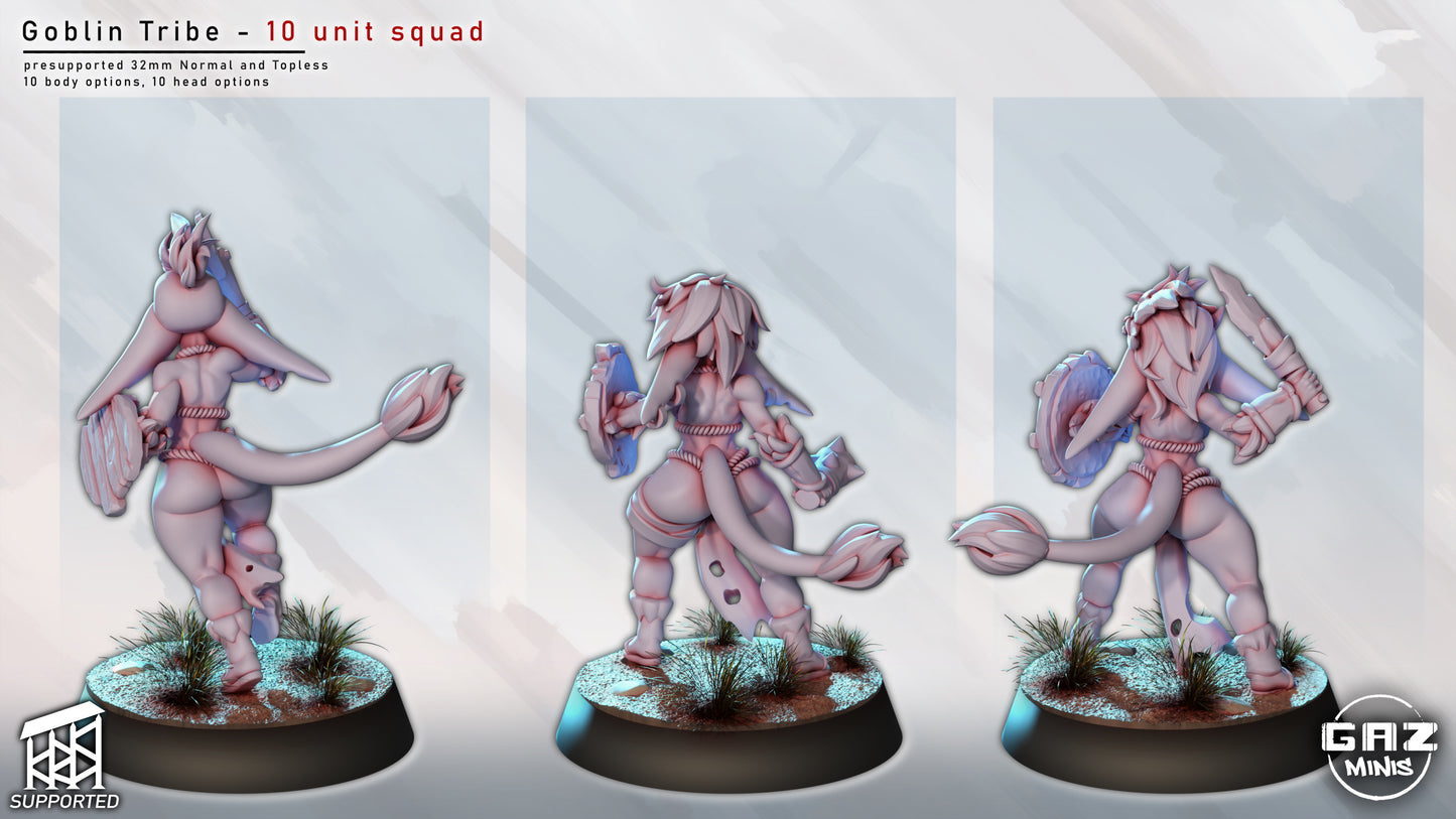 Goblin Tribe – 10 Goblin unit by Gaz Minis