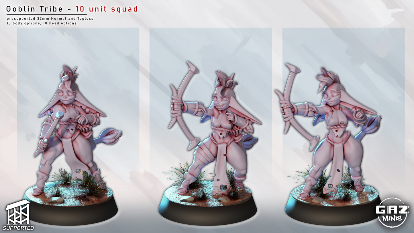 Goblin Tribe – 10 Goblin unit by Gaz Minis