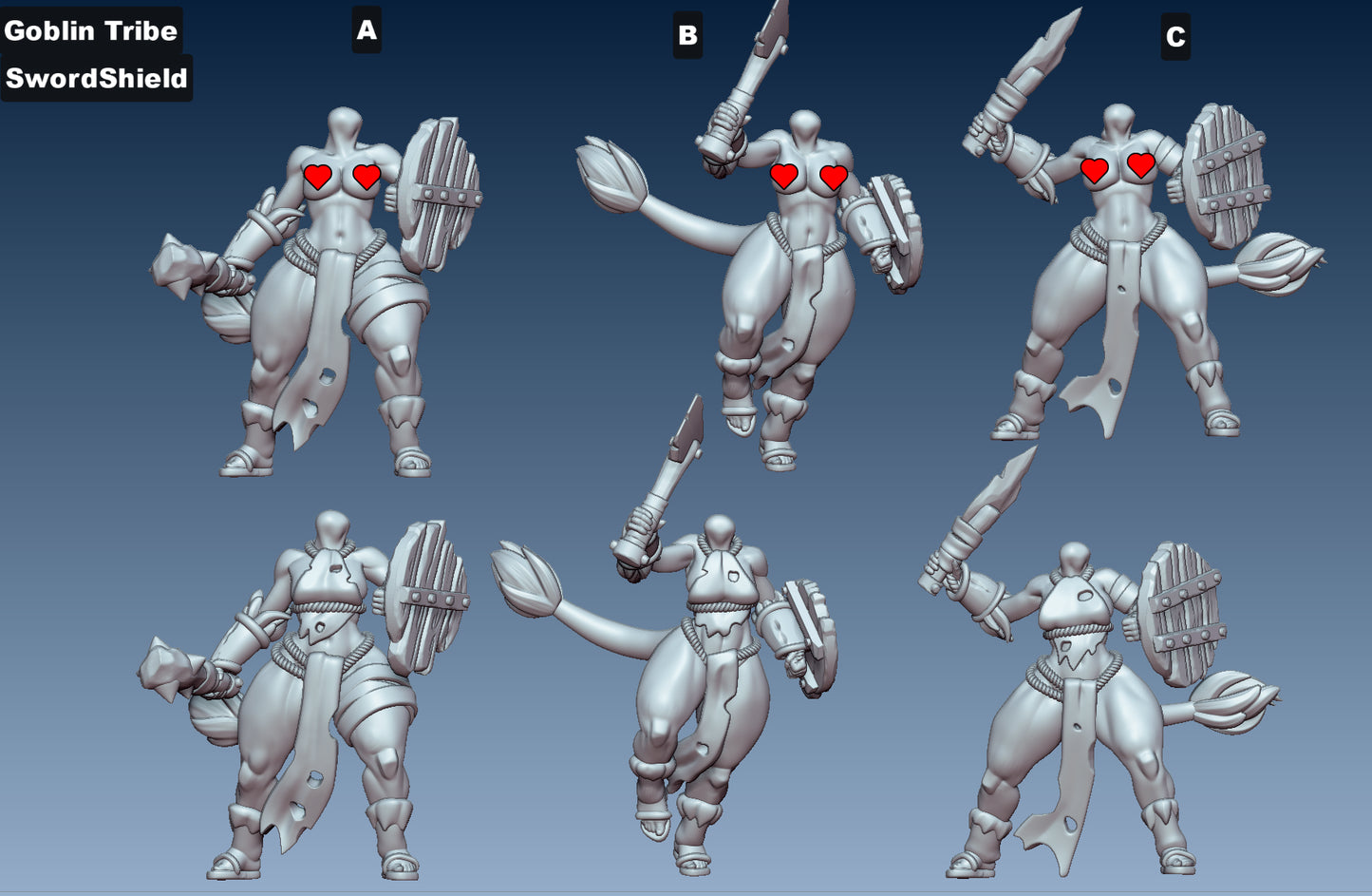 Goblin Tribe – 10 Goblin unit by Gaz Minis