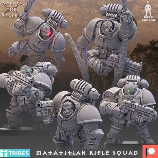Matatitian Rifle Squad by Across the Realms Miniatures