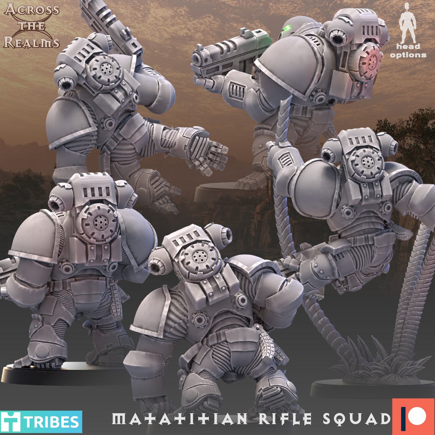 Matatitian Rifle Squad by Across the Realms Miniatures