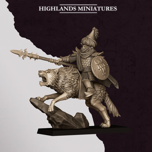 Hobgoblin Hero mounted on Wolf from Sons of Marduk  by Highland Miniatures