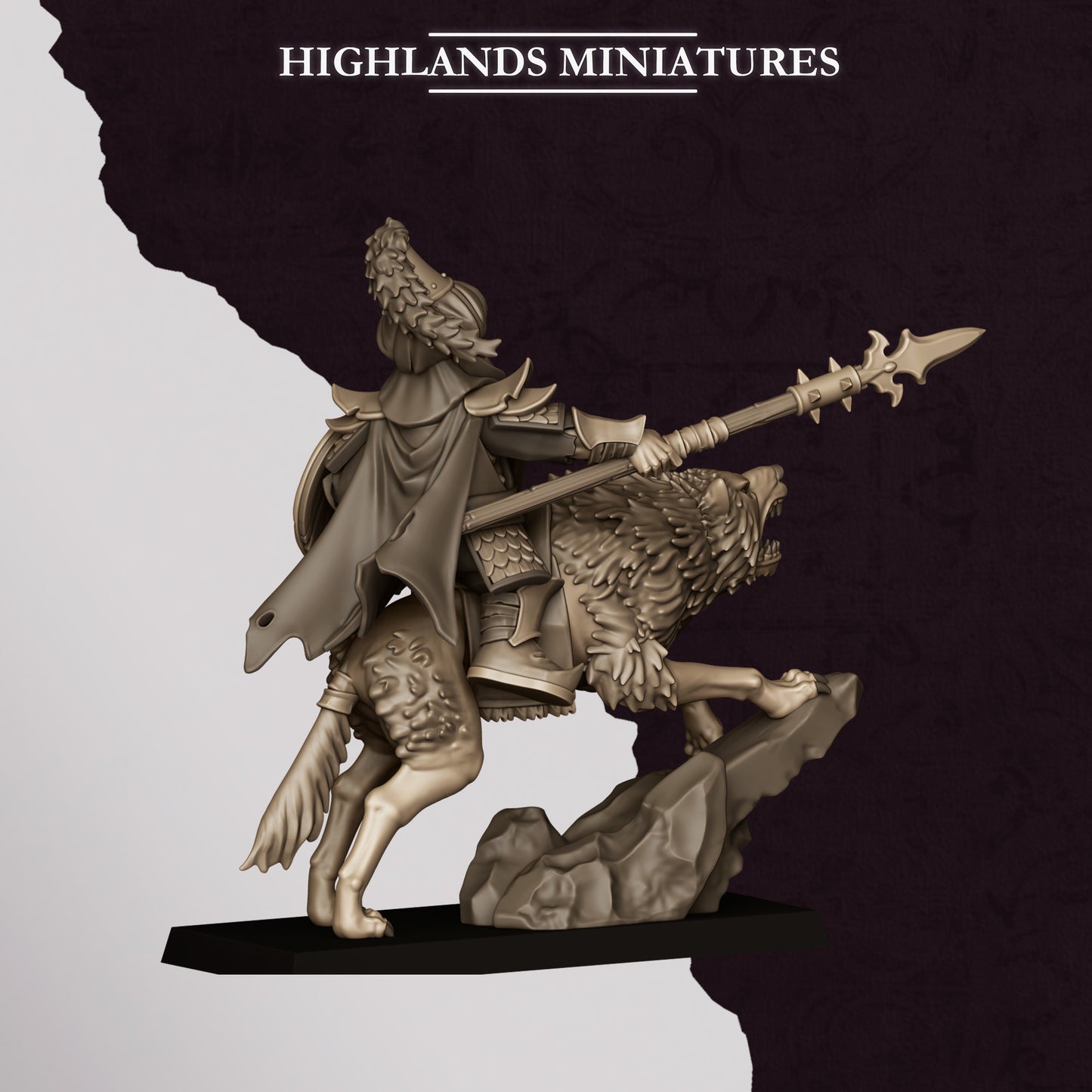 Hobgoblin Hero mounted on Wolf from Sons of Marduk  by Highland Miniatures