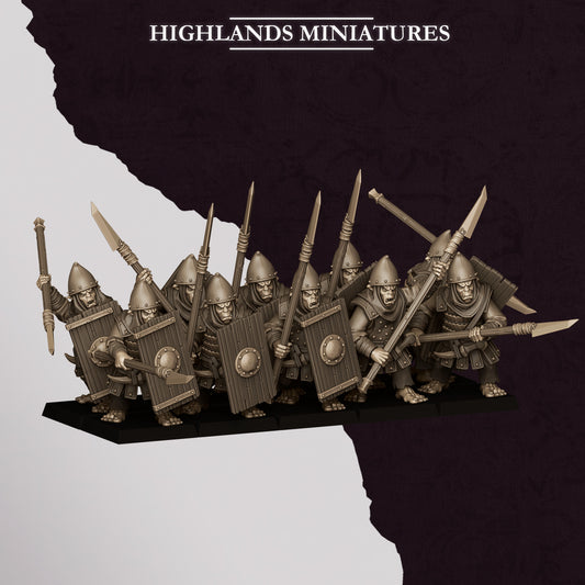Hobgoblin Spearmen from Sons of Marduk  by Highland Miniatures