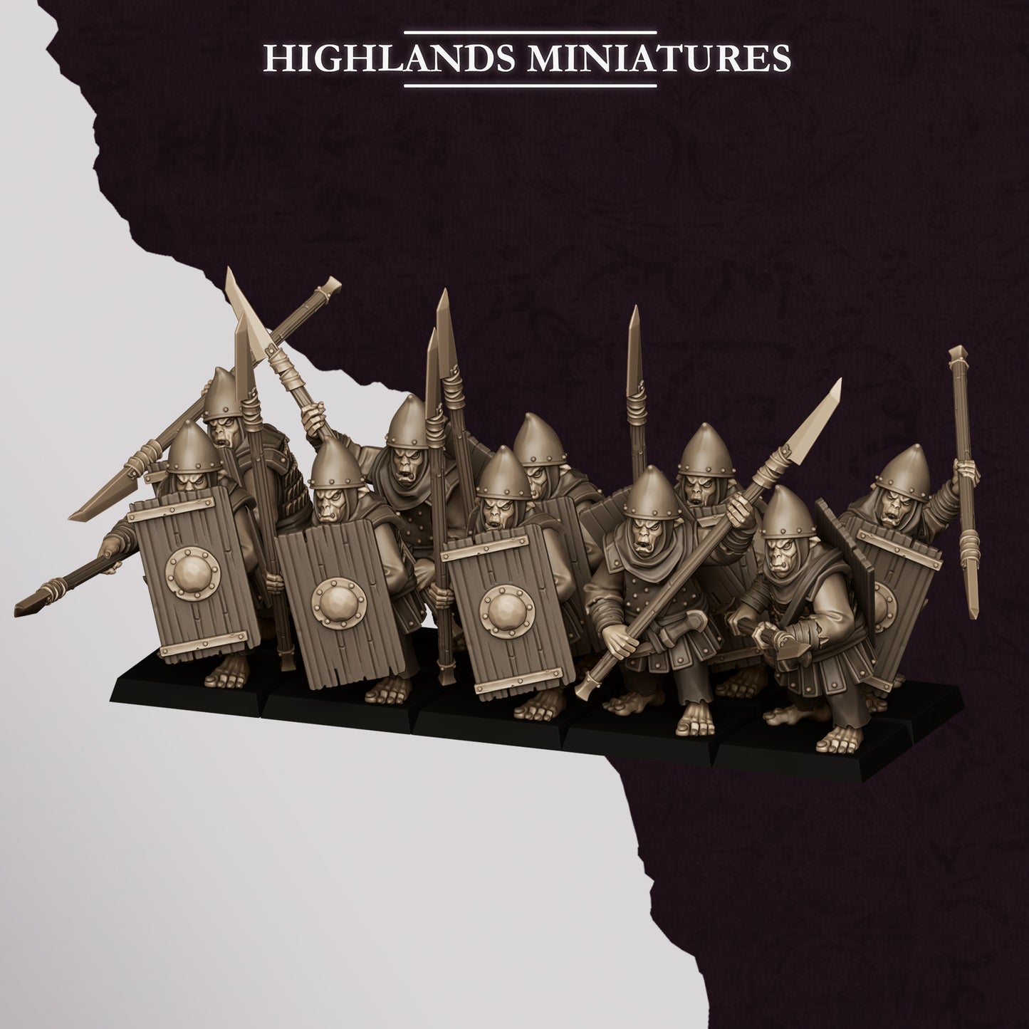 Hobgoblin Spearmen from Sons of Marduk  by Highland Miniatures