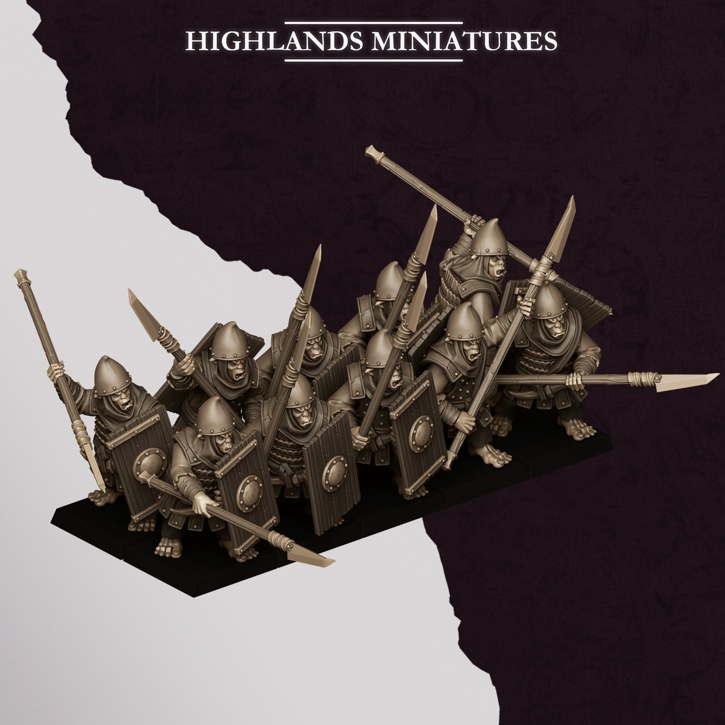 Hobgoblin Spearmen from Sons of Marduk  by Highland Miniatures