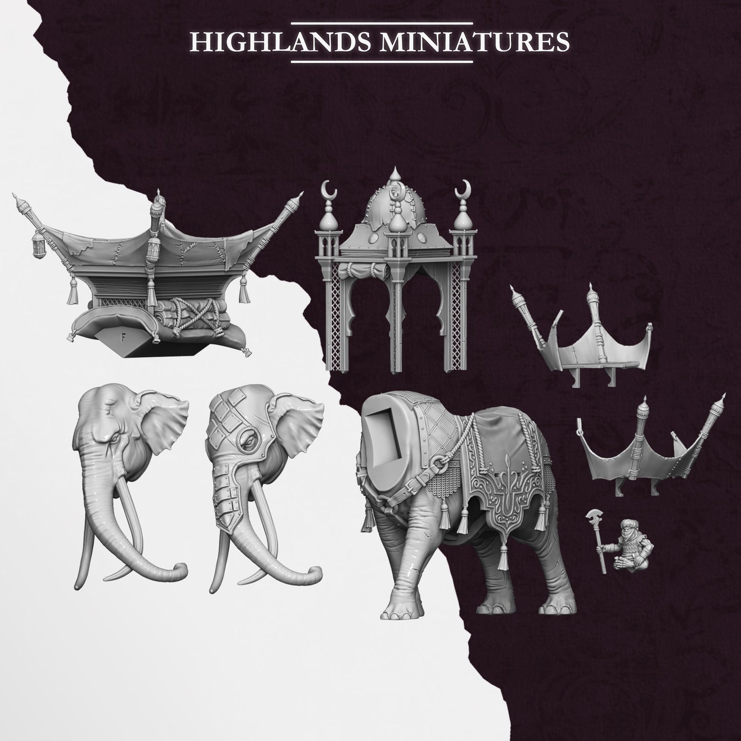 Hobgoblin War Elephant from Sons of Marduk  by Highland Miniatures