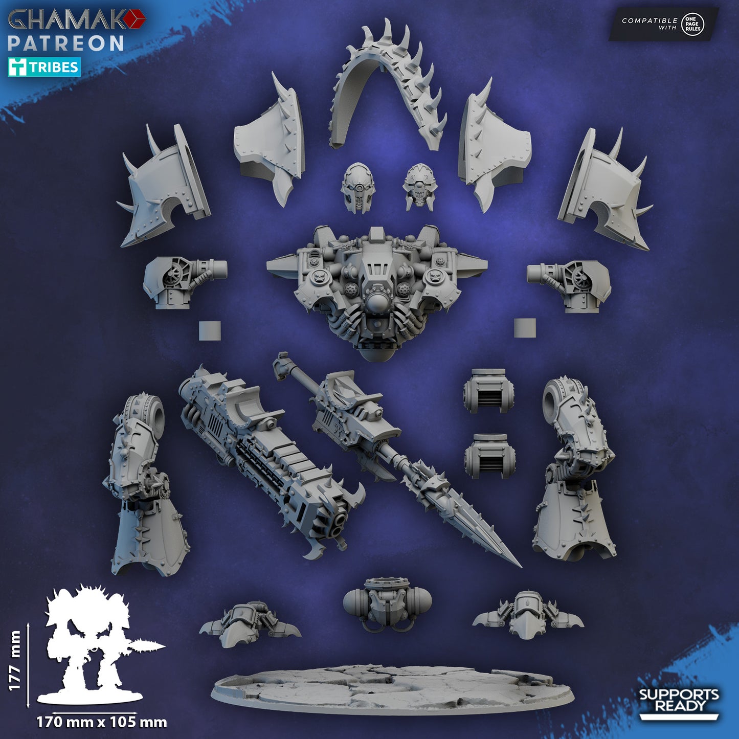 Hellspire Titan by Ghamak Miniatures