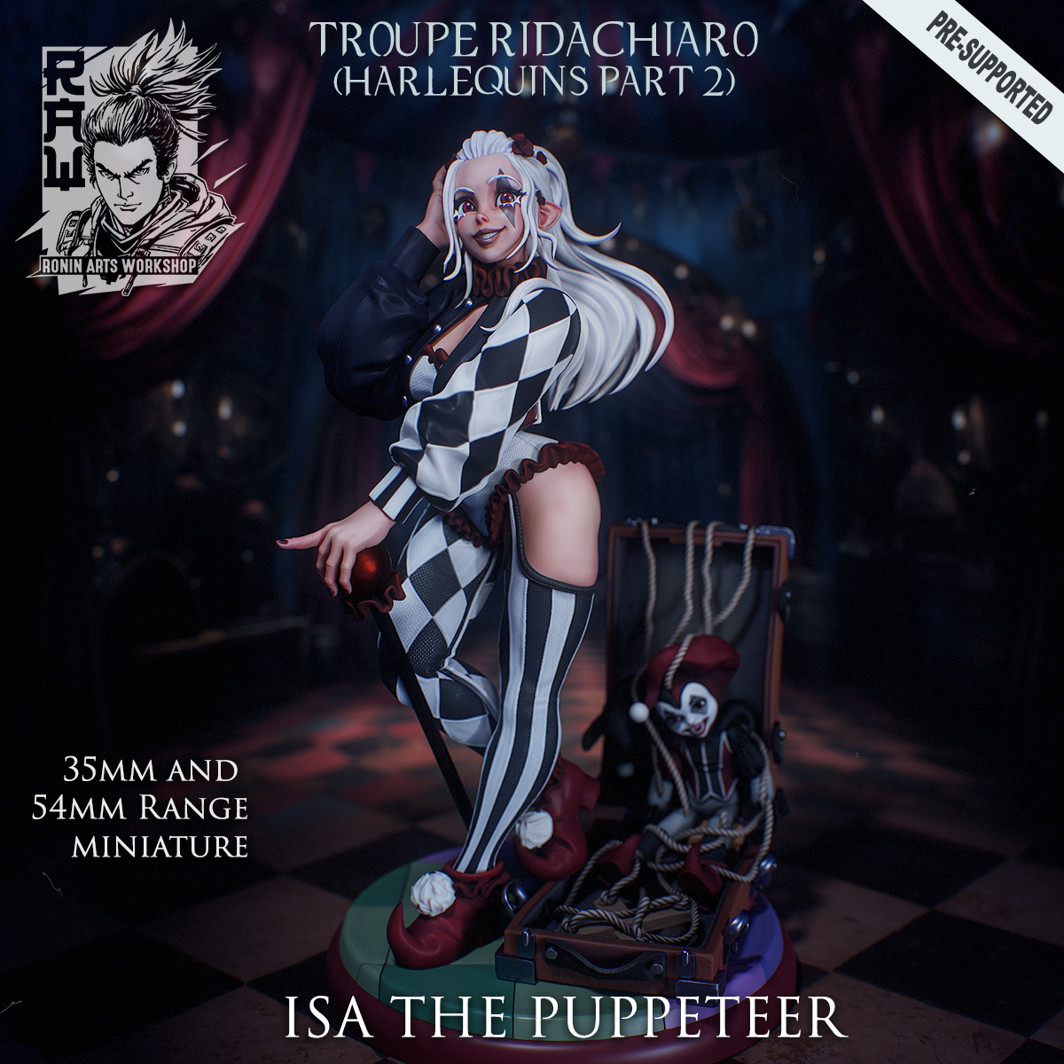 Isa The Puppeteer - Killer Harlequin Artificer from Harlequin Troupe by Ronin Arts Workshop