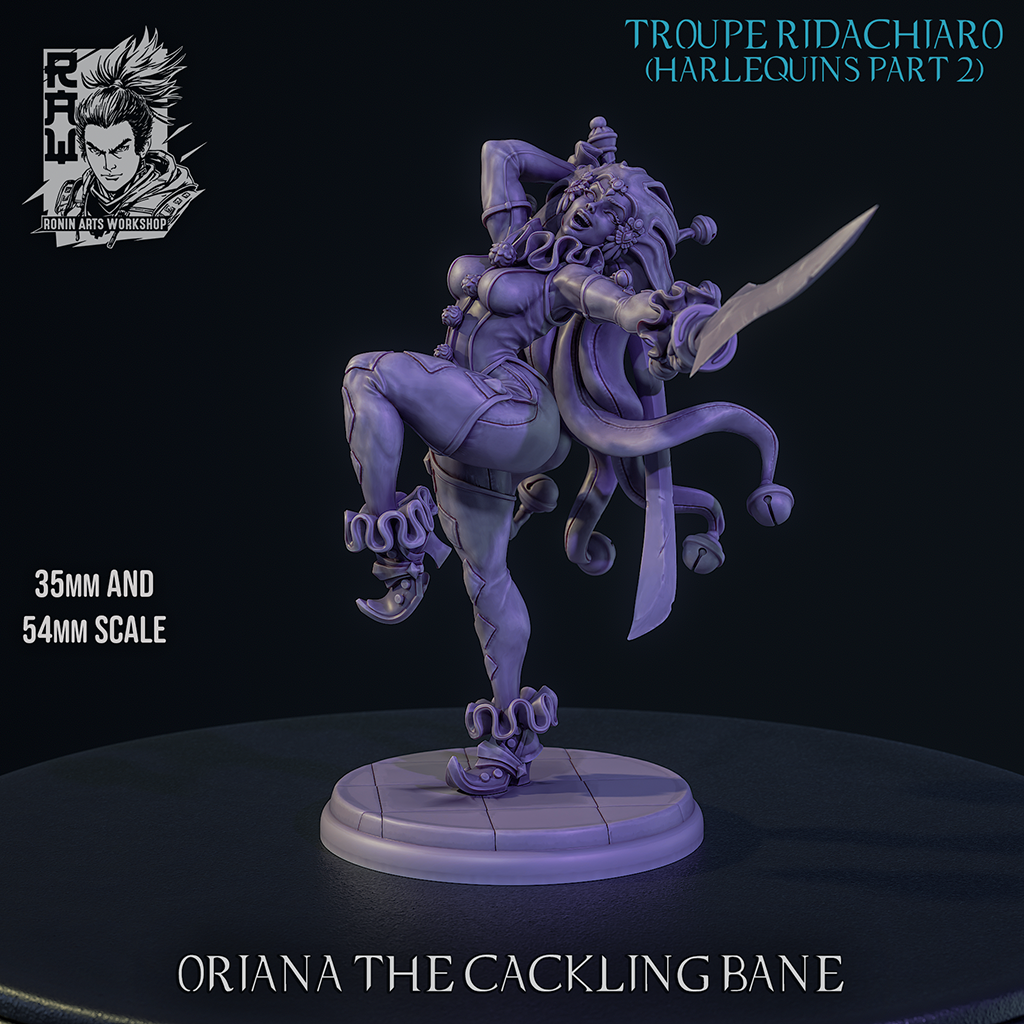 Oriana The Cackling Bane - Blade Dancer Harlequin from Harlequin Troupe by Ronin Arts Workshop