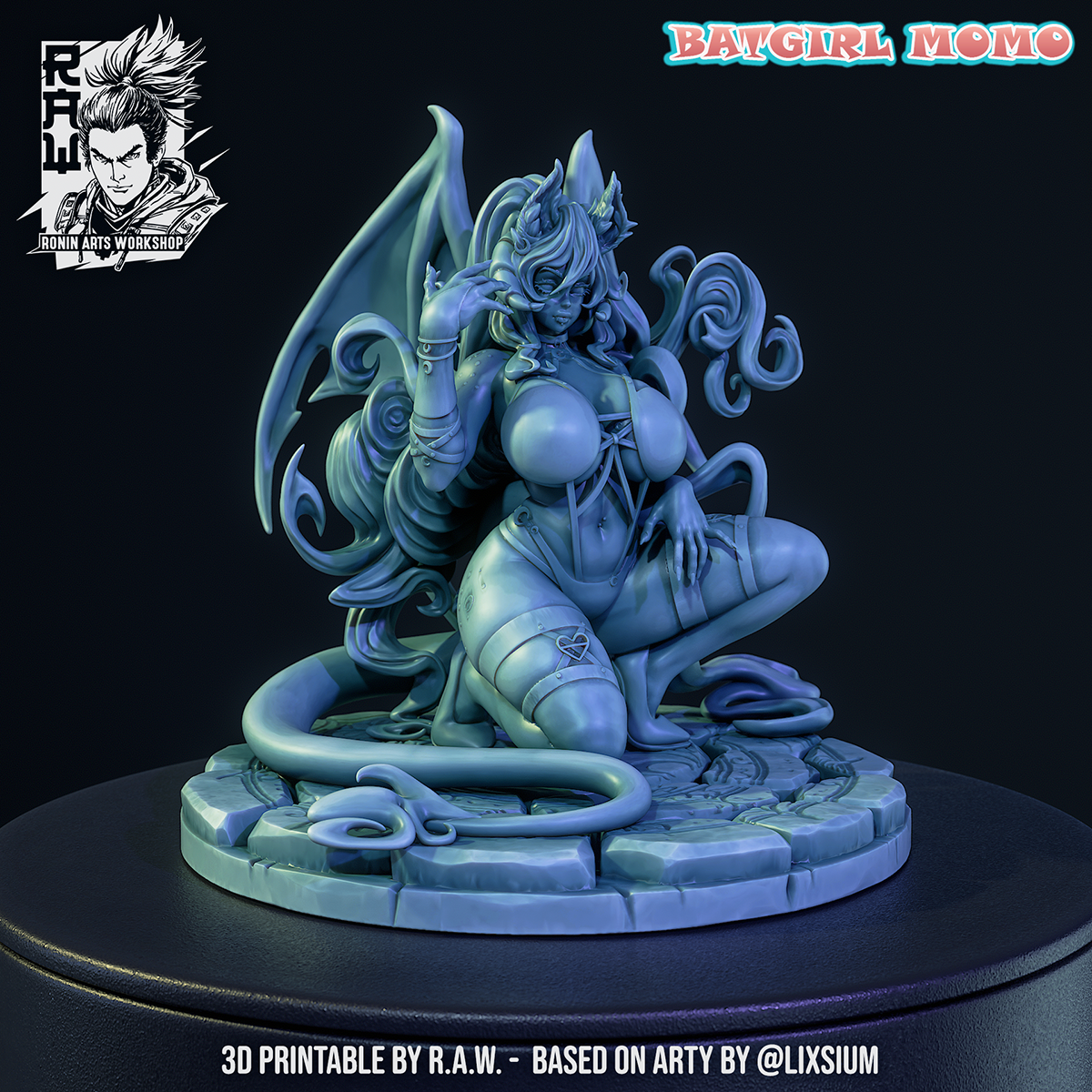 Batgirl Momo - PinUp succubus by Ronin Arts Workshop Miniatures
