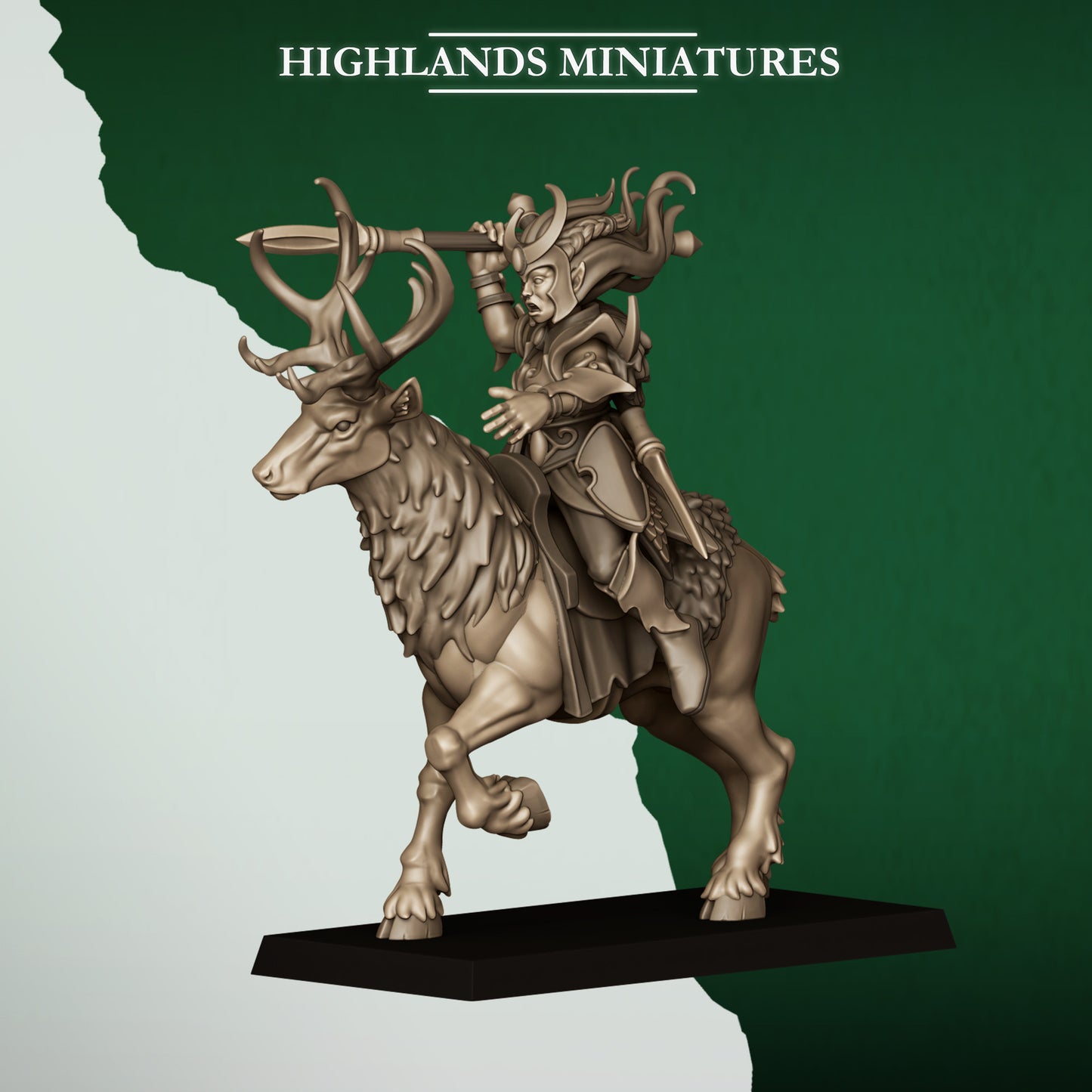 Mounted Moonlight Sisters from Feral Elves by Highland Miniatures