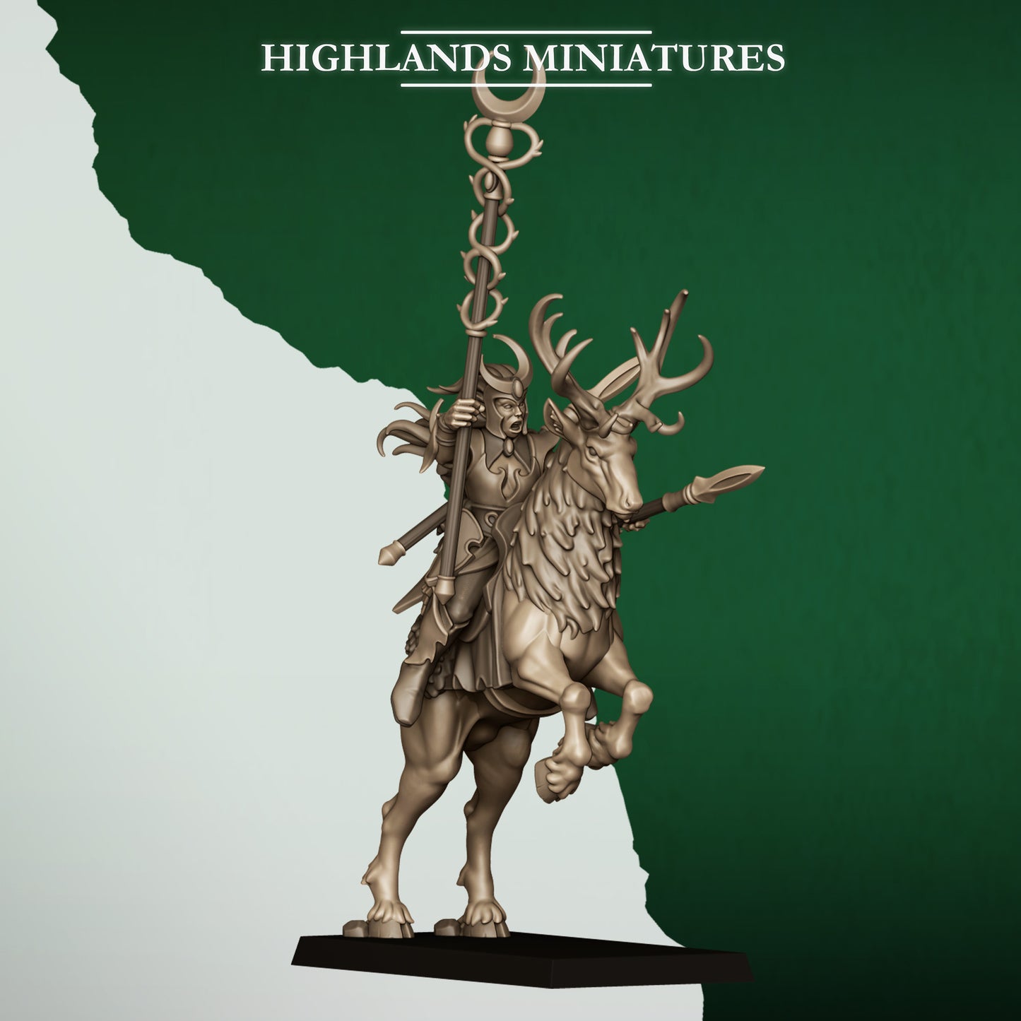 Mounted Moonlight Sisters from Feral Elves by Highland Miniatures