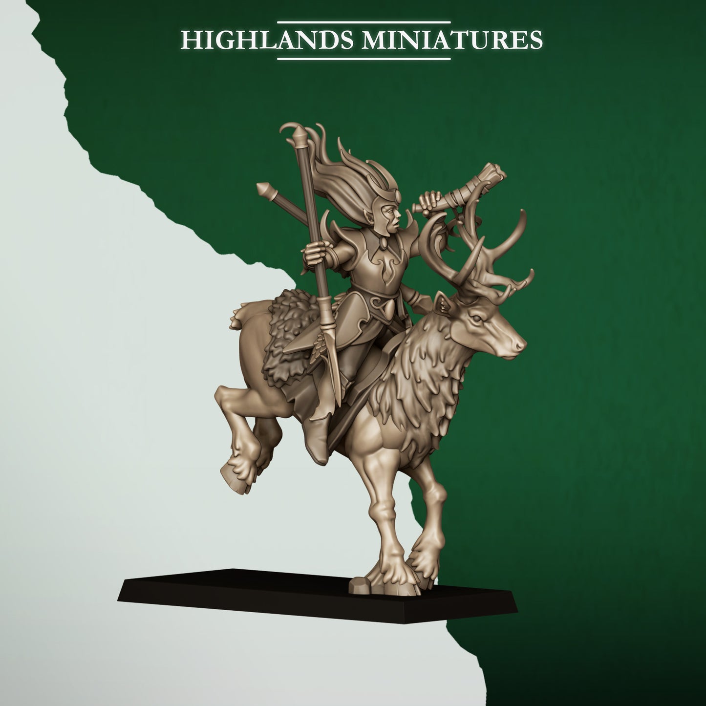 Mounted Moonlight Sisters from Feral Elves by Highland Miniatures