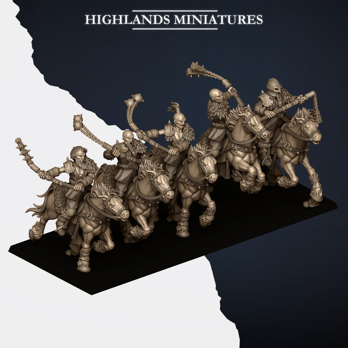 Mounted Norse Raiders by Highland Miniatures