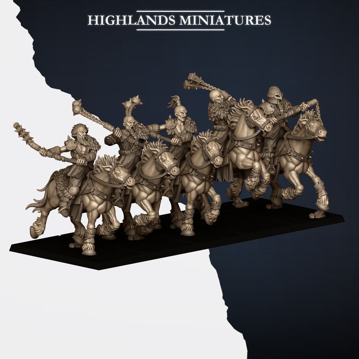 Mounted Norse Raiders by Highland Miniatures