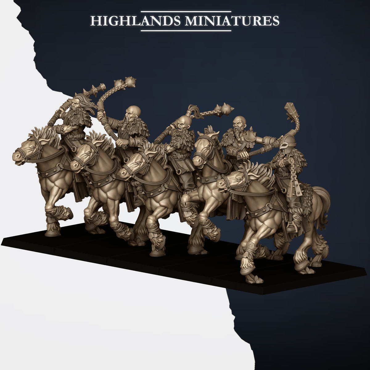 Mounted Norse Raiders by Highland Miniatures