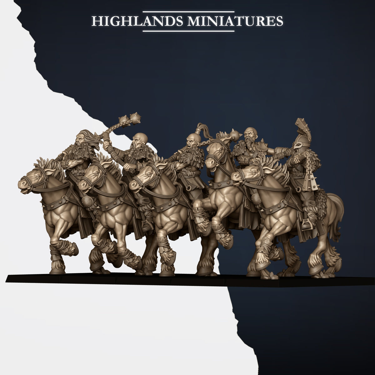 Mounted Norse Raiders by Highland Miniatures