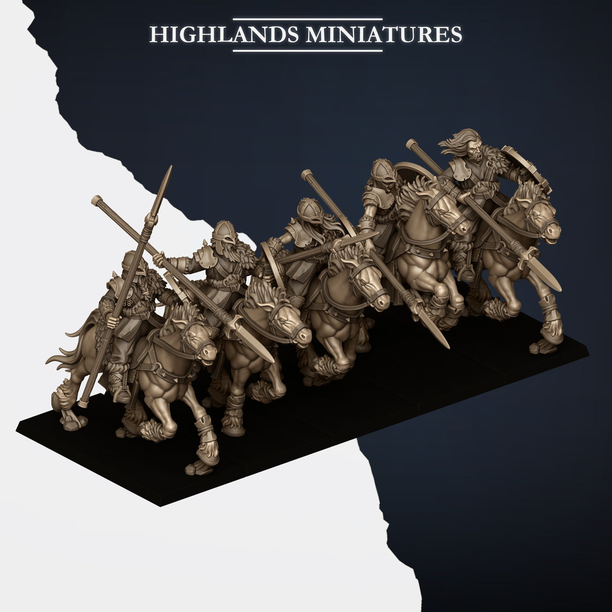 Mounted Norse Raiders by Highland Miniatures