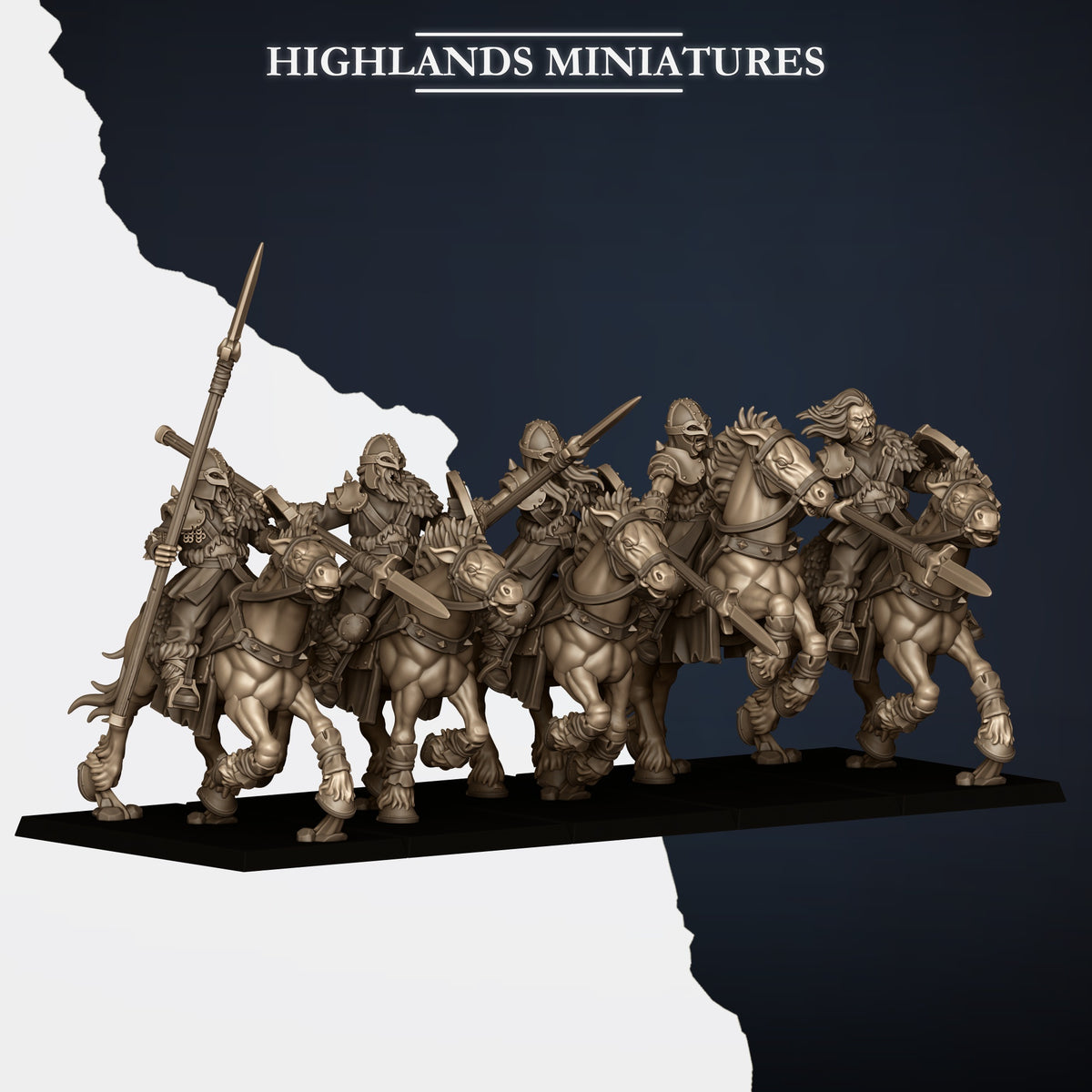 Mounted Norse Raiders by Highland Miniatures