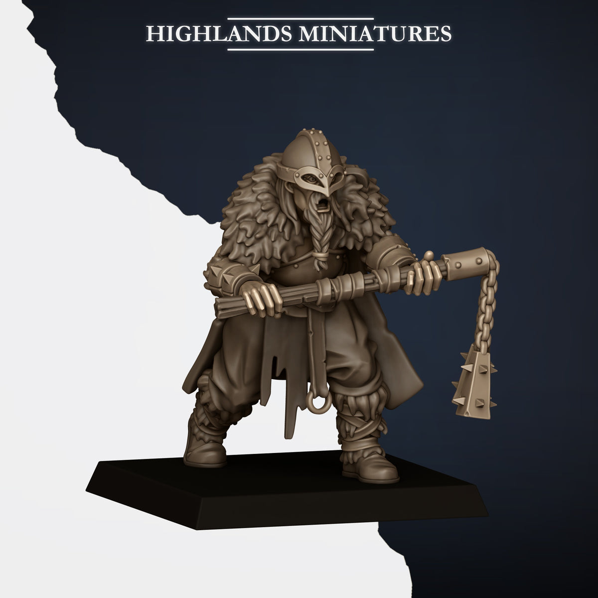 Norse Raiders with two handed weapons by Highland Miniatures