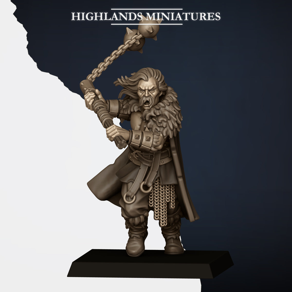 Norse Raiders with two handed weapons by Highland Miniatures