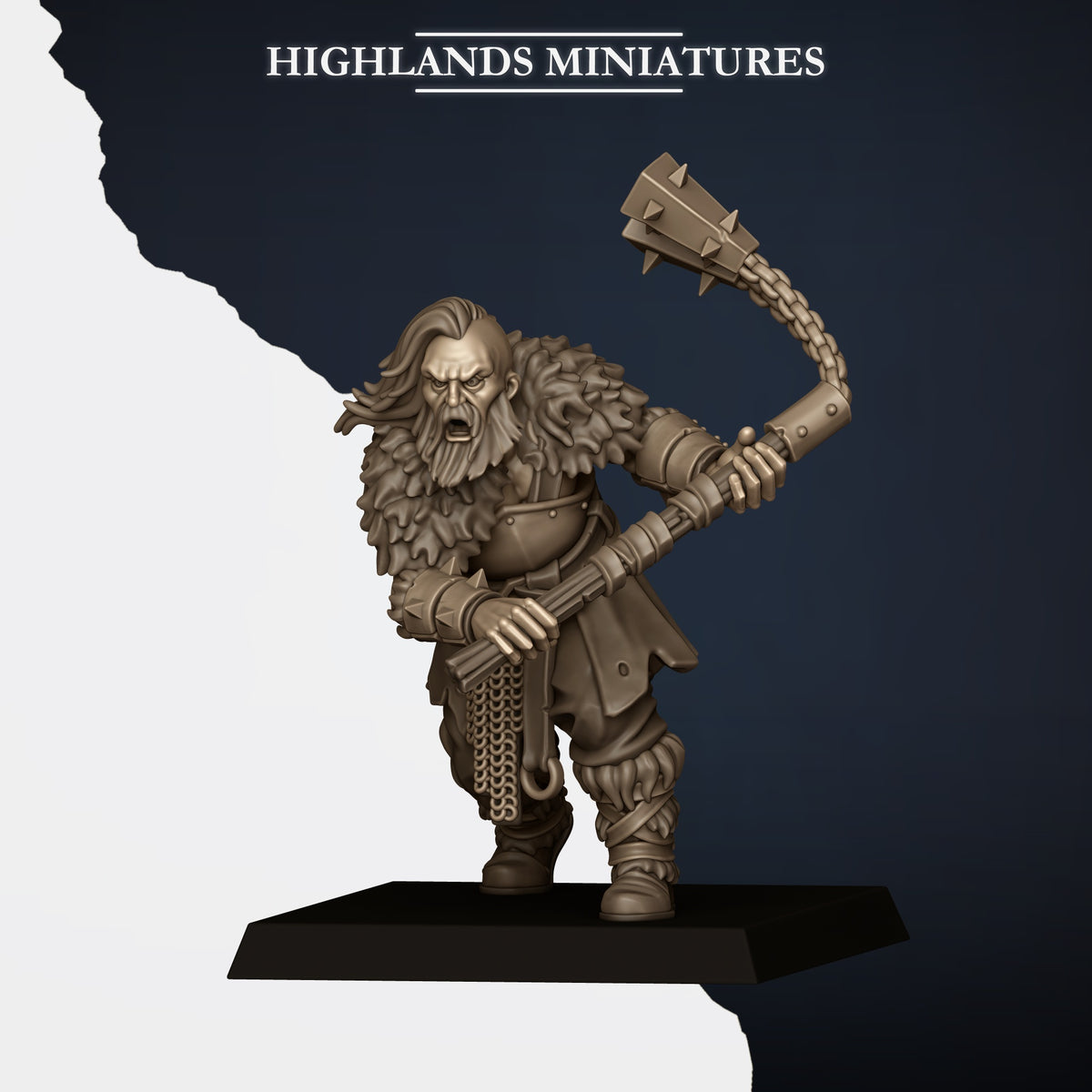 Norse Raiders with two handed weapons by Highland Miniatures