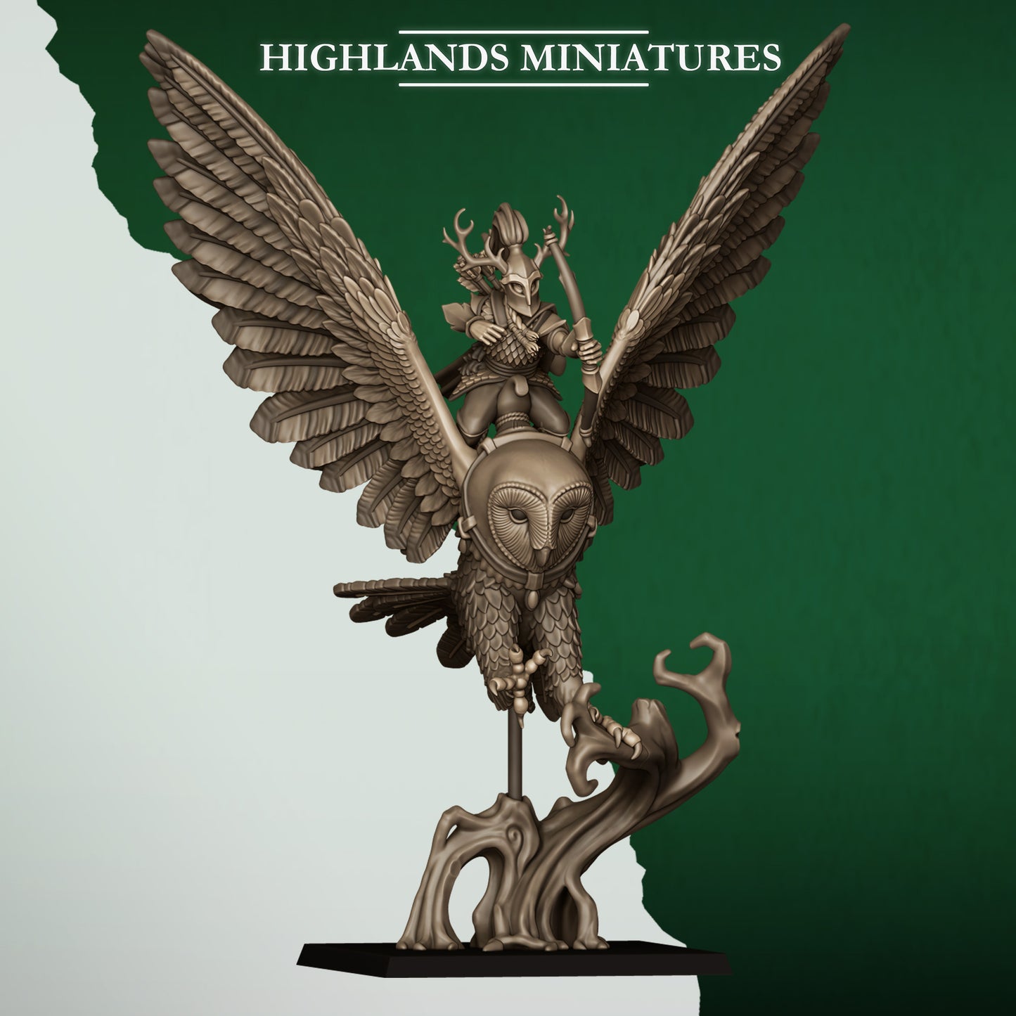 Great Owls Riders from Feral Elves By Highland Miniatures