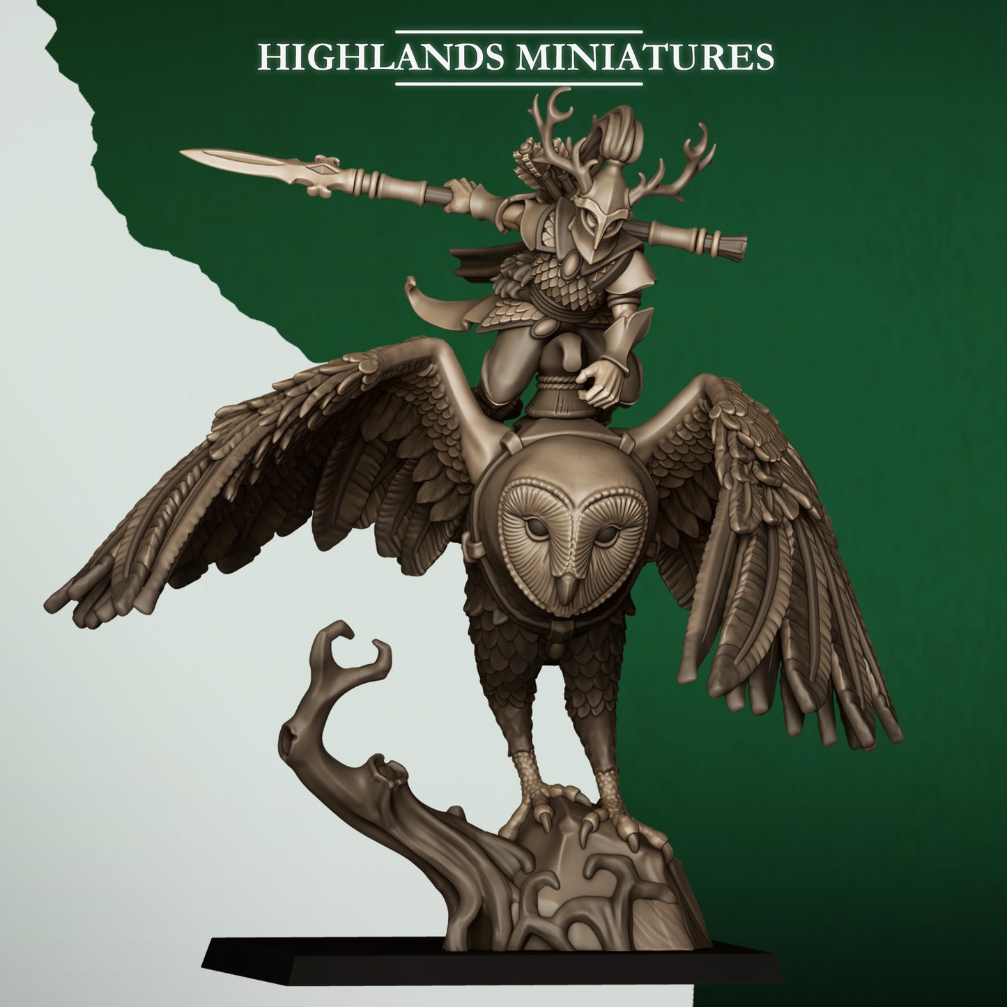 Great Owls Riders from Feral Elves By Highland Miniatures