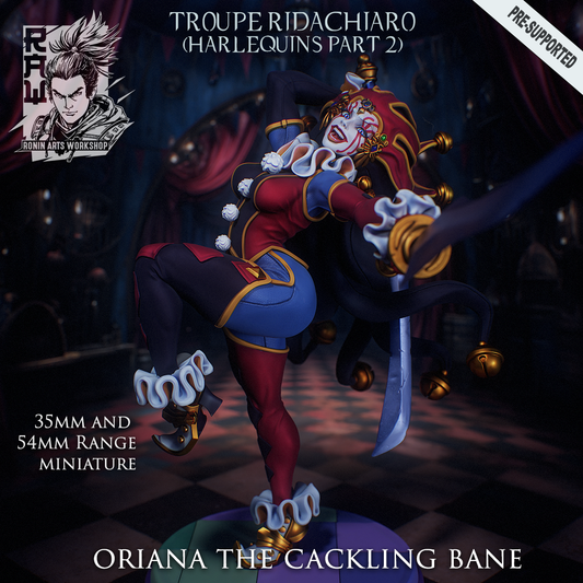Oriana The Cackling Bane - Blade Dancer Harlequin from Harlequin Troupe by Ronin Arts Workshop