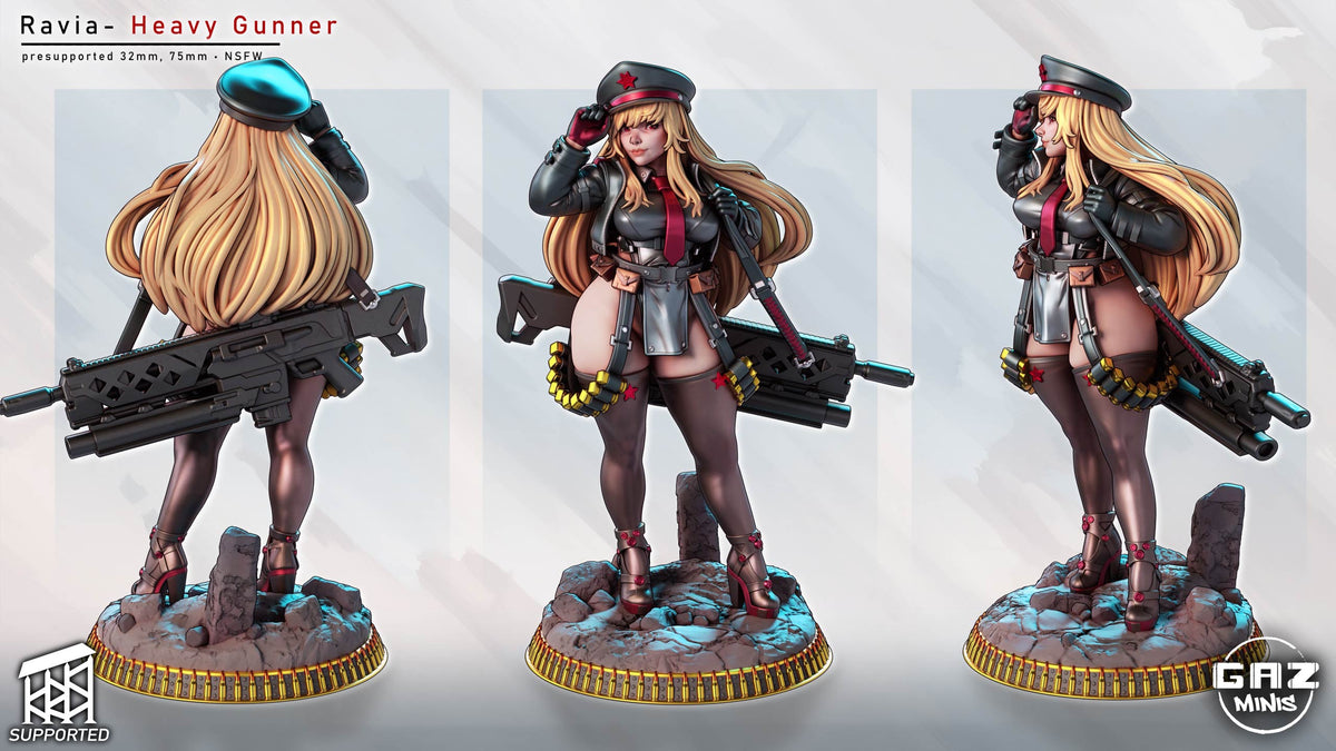 Ravia – Heavy Gunner by Gaz Minis