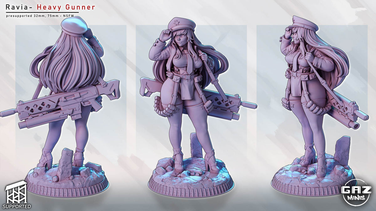 Ravia – Heavy Gunner by Gaz Minis