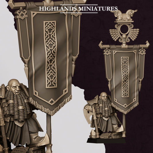 Son of Marduk Battle Standard Bearer  by Highland Miniatures