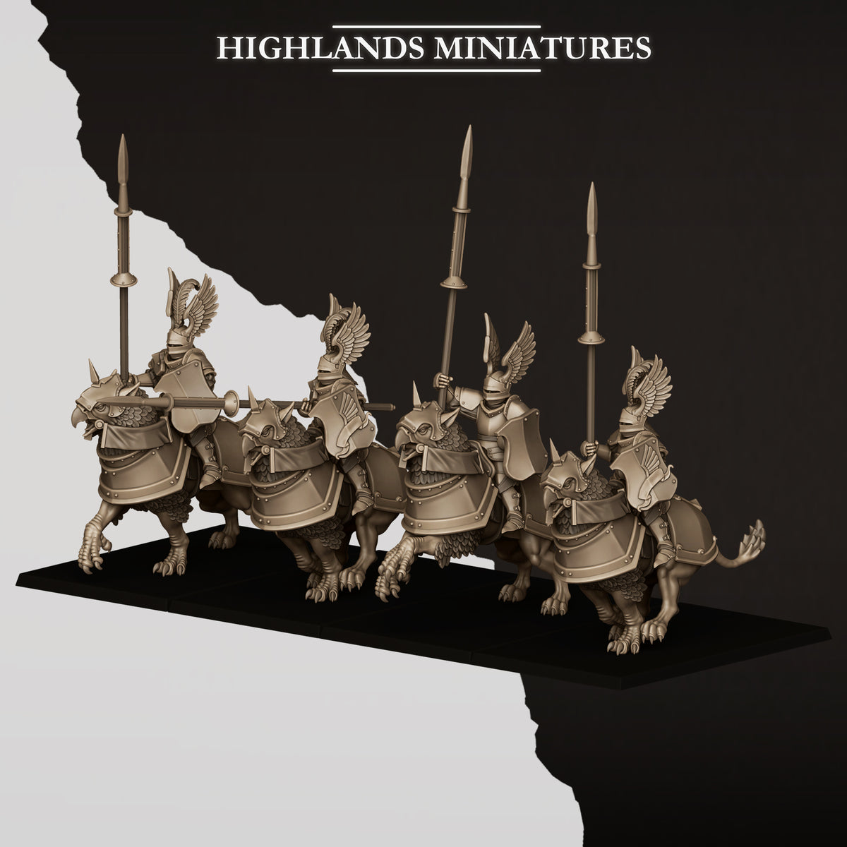 SUNLAND WINGLESS GRYPHONS  by Highland Miniatures