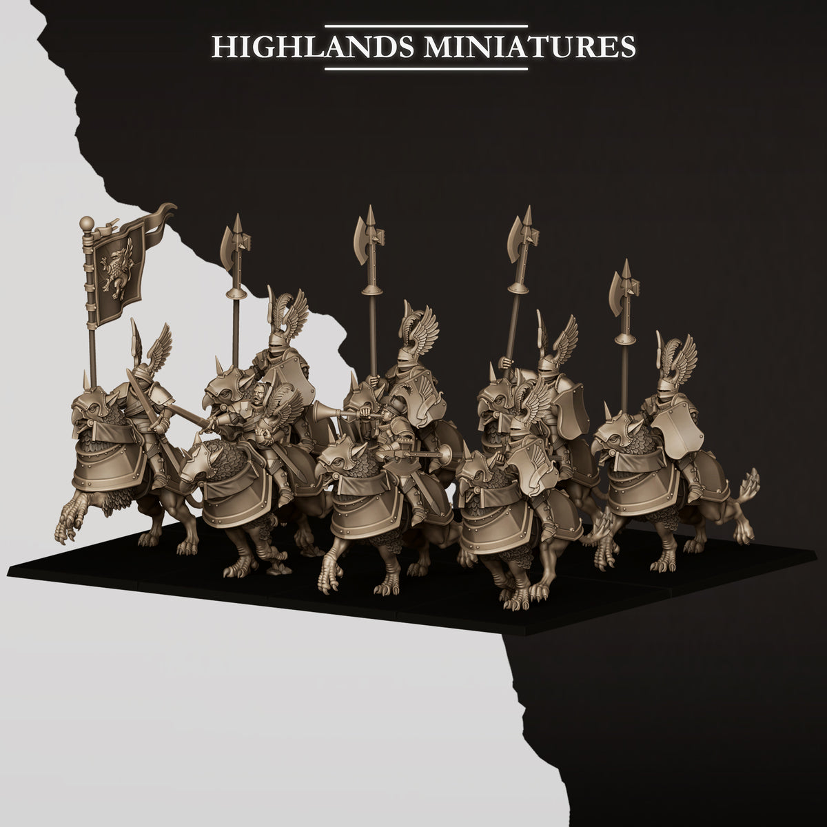 SUNLAND WINGLESS GRYPHONS  by Highland Miniatures