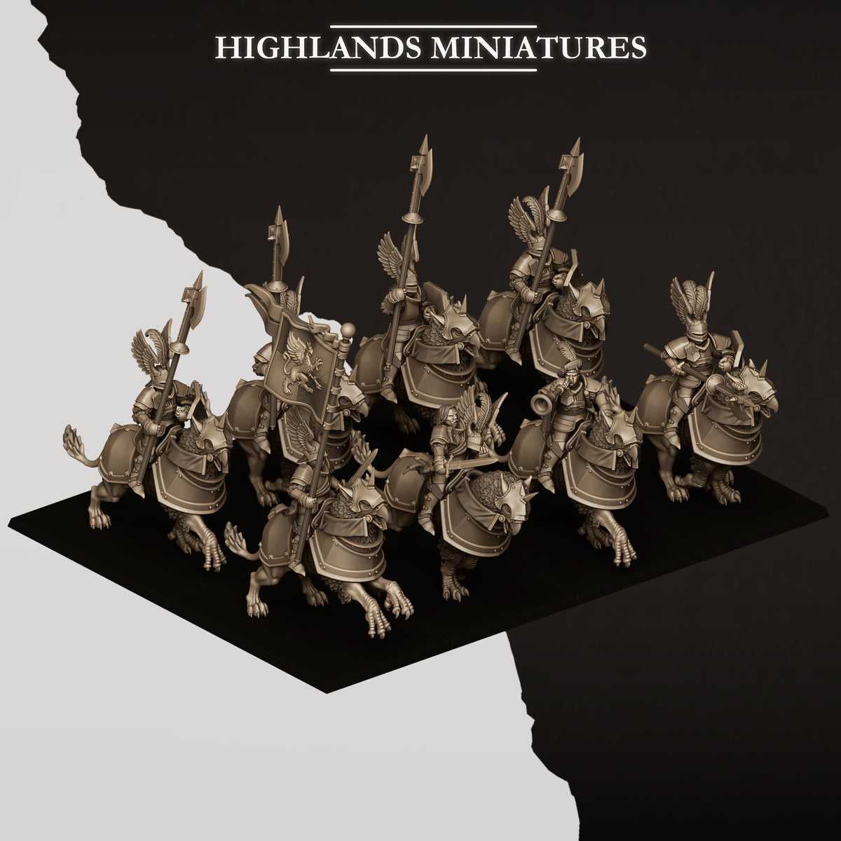 SUNLAND WINGLESS GRYPHONS  by Highland Miniatures