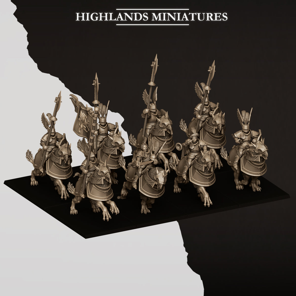 SUNLAND WINGLESS GRYPHONS  by Highland Miniatures