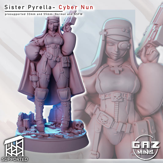 Sister Pyrella – Cyber Nun by Gaz Minis