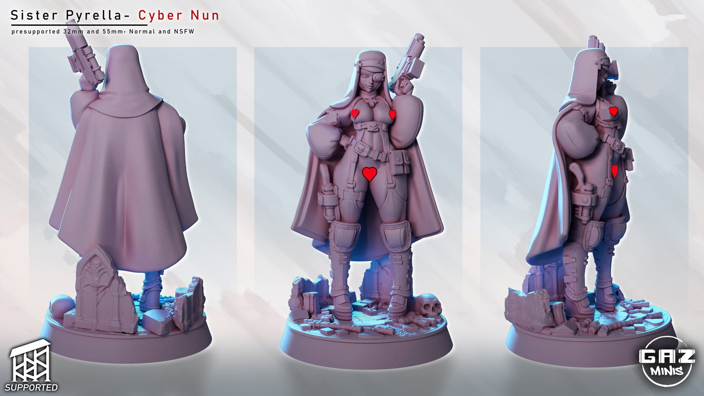 Sister Pyrella – Cyber Nun by Gaz Minis