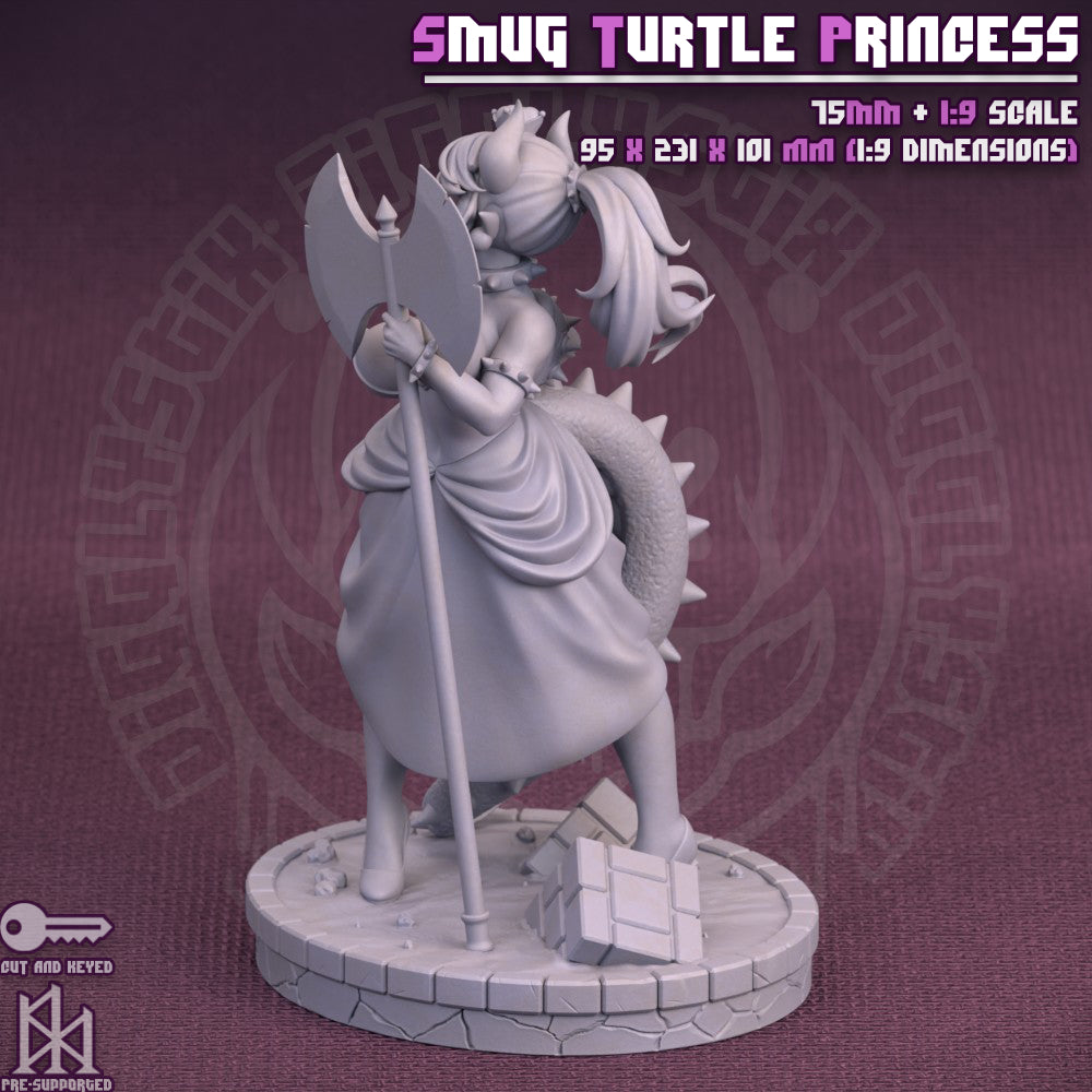 Smug Turtle Princess by Jigglystix Pin Up Factory Miniatures