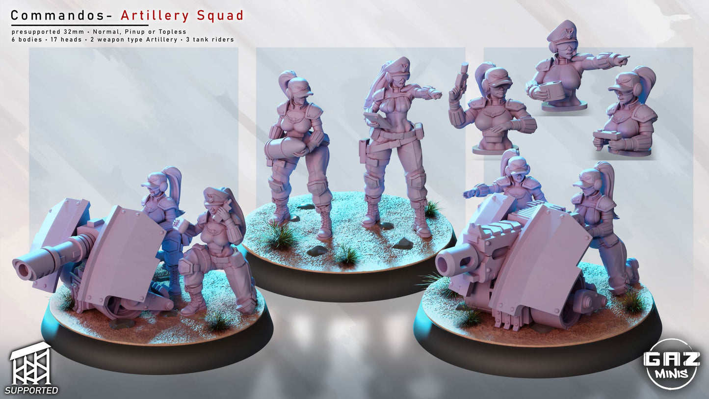 Commandos – Artillery Squad by Gaz Minis