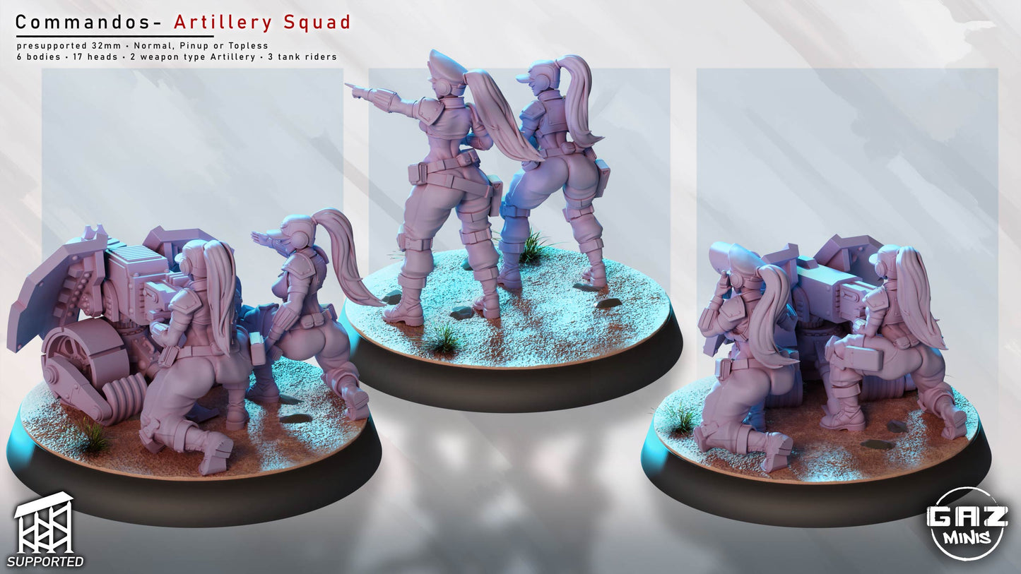 Commandos – Artillery Squad by Gaz Minis